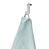 iDesign Forma Handtuchhalter ohne Bohren, kleiner Türhaken aus Edelstahl, silberfarben