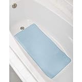 Zenna Home Wannenmatte mit Waffelmuster Badewannenmatte, blau, 36" x 17"