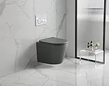 VEREG Wand-WC NAKIA, matt dark grey, inkl. WC-Sitz