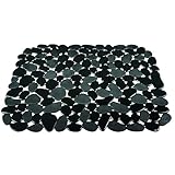 Sanixa PA70507 Design Spülbecken-Einlage schwarz Kunststoff Eckig 40 x 30 cm Abtropfmatte Küche Spülbecken-Schutz…