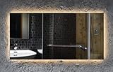 Led Hinterleuchteter Badspiegel Nova Spiegel in 5mm Stärke mit Beleuchtung Wandspiegel Lichtspiegel…