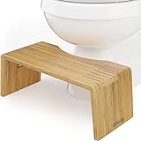 Squatty Potty Oslo Falten Bambus Toilette Hocker - 7-Zoll zusammenklappbar Badezimmer Hocker zum Erwachsene…
