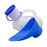 D/B Tragbare Urinflasche für Damen und Herren,Unisex Notfall Urinal Toilette mit Tragegriff&Verschluss,Pinkelhilfe…