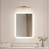 Boromal Badezimmerspiegel 40x60cm Wandschalter Badspiegel Vertikal und Horizontal Montage 6500K Kaltweiß…