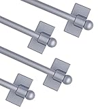 WL.Rocaille Verstellbare magnetische Stangen für Metallgeräte, Türen, Fenster, 22,9 bis 40,6 cm/4er-Pack/einfache…