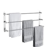 KES Handtuchhalter 3 Stangen Handtuchstange Edelstahl SUS 304 Badetuchhalter Handtuchregal Handtuch…