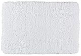 WENKO Badteppich Belize Weiß, 60 x 90 cm - Badematte, sicher, flauschig, fusselfrei, Polyester, 60 x…