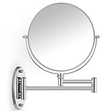 Miusco Kosmetikspiegel Wandmontage Makeup Spiegel, Premium 1X/7X Vergrösserungsspiegel, 8 '' Zweiseitiger…