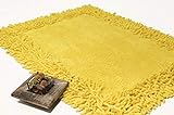DecoKing 50x70 gelb Designer Teppich Badvorleger Badematte Fußbodenbelag Vorleger Bedeckung Pflegeleicht…