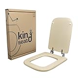 King Seat Dedizierter WC-Sitz, Conca-Serie Ideal Standard, hergestellt aus mdf zertifiziert, Farbe Champagner