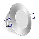 linovum WEEVO Deckeneinbaustrahler LED flach dimmbar IP44 für Innen, Bad & Außen - Einbau LED Strahler…