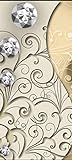 wandmotiv24 Türtapete Elegante Diamanten abstrakt 100 x 200cm (B x H) - Dekorfolie selbstklebend Sticker für Türen, Tür-Bilder, Aufkleber, Deko Wohnung modern M0528