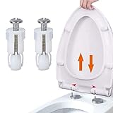 Toilettensitz-Scharnierschrauben, 2 Stück, Universal-Toilettendeckel-Befestigungsscharniere, Schrauben,…