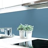 Küchenrückwand Grautöne Unifarben Premium Hart-PVC 0,4 mm selbstklebend - Direkt auf die Fliesen, Größe:120 x 60 cm, Ral-Farben:Fehgrau ~ RAL 7000