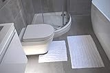 Rapport Home Bad-Set, zweiteilig Rapport Finley Badeset, Baumwolle, weiß, Bathmat (50x80cm), Pedestal…