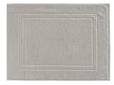 Baroni Home Badteppich aus Baumwolle, dekoriert, saugfähig, 45 x 60 cm, Grau