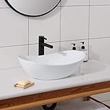 Schwänlein Waschbecken 52x32x14 cm Waschtisch Handwaschbecken Aufsatzwaschbecken WaschschaleKeramik…