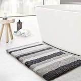 KMAT Luxury Bathroom Rugs Bath Mat,18"x26", Non-Slip Fluffy Soft Plush Microfiber Shower Rug, Machine…