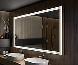 Artforma Badspiegel Premium 190x50 cm mit LED Beleuchtung und Abdeckung - Wählen Sie Zubehör - Individuell…