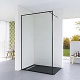 Duschabtrennung Walk in Dusche 100 x 203 cm Duschwand Glas Duschtrennwand Glastrennwand | Klarglas 8…
