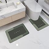 YeahBoom Super Absorbierende Bodenmatte,Schmutzabweisend Bodenmatte Für Bad,Memory-Schaum-Badematten-Set,Mikrofaser…