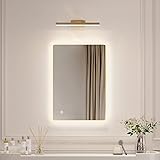 Boromal Badezimmerspiegel 40x60cm Badspiegel mit Antibeschlag 3 Lichtfarbe Dimmbar 3000-6500K Kaltweiß…