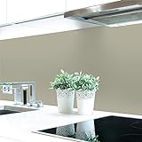 Küchenrückwand Grautöne 2 Unifarben Premium Hart-PVC 0,4 mm selbstklebend, Größe:Materialprobe A4, Ral-Farben:Kieselgrau…