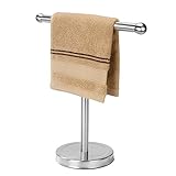Handtuchhalter Ständer mit Schwerem Edelstahlsockel, T-Form Handtuchhalter, Freistehender Handtuchhalter…