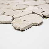 Mosaikfliesen Fliesen Mosaik Küche Bad WC Wohnbereich Fliesenspiegel Marmor Bruch grau Boden 8mm #399