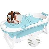 Balneo Vital® Faltbare Badewanne XL mit Badewannenablage & Massagerollen für Erwachsene & Kinder | mobile…