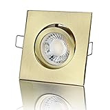 lambado® Premium LED Spot Dimmbar Gold - Hell & Sparsam inkl. 230V 5W GU10 Strahler warmweiß - Moderne…