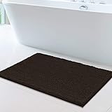 Weicher Plüsch-Chenille-Badezimmerteppich, saugfähige Mikrofaser-Badematte, maschinenwaschbar, rutschfester…