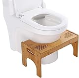 Ejoyous Holz Toilettenhocker, WC Hocker Kinder Toilettenhilfe Höhenverstellbar 18-24 cm Tritthocker…