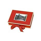 Semikolon (352511) Kleine Fotobox mit Einschubfenster red (rot) - Aufbewahrungsbox für Bilder - Geschenk-Box für Schmuck - 20,7x15,3x4,7 cm