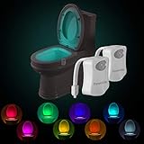 Powerole WC-Nachtlicht, PIR-Bewegungsaktiviert, mit Sensor, LED-Waschraum, Töpfchen, Nachtlicht im Inneren…