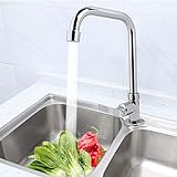 Outbit Wasserhahn - G1/2 "Kaltwasser-Küchenarmatur aus gebürsteter Legierung mit kaltem Wasser für Küche,…