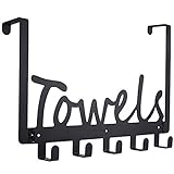Decolore Badezimmer-Handtuchhalter für die Tür, robust, Organizer an Schranktüren für Handtuch, Bademantel,…