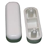 LASCO 02–3241 weiß Gummi WC-Sitz Ersatz Stoßstangen mit Schrauben Plastik, oval 3/4" x 1-3/16" weiß