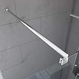 MARWELL Haltestange für Duschwand Parma Stange gerade chrome verstellbar 70-100 cm-für Glasstärken von…