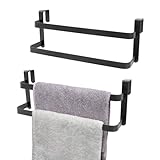 RedCall Handtuchhalter für Küchenschrank, zweistöckiger Küchenhandtuchhalter, Stahl über Schranktür,…