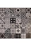 Marokkanische Fliesen Wandfliesen bunt 1 Stk Muster 9 | Orientalische Fliese als Wanddekoration im Bad oder Küchenrückwand | Bunte Mosaikfliesen Design als Deko für die Wand im Badezimmer Küche