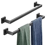 2 Stück Badezimmer Handtuchstange SUS304 Edelstahl Bad Handtuchhalter Wandmontage für Küche Badezimmer…