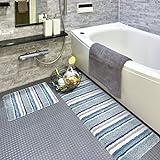 Carvapet rutschfest Badezimmerteppich Set 2 Teilig Badematte Wasserabsorbierend Badvorleger für Badezimmer…