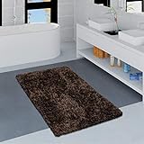 Paco Home Badezimmerteppich Badematte Badteppich Waschbar rutschfest Weich Modern Einfarbig, Grösse:40x55…