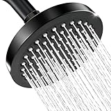 DIYCUT Schwarz Regenduschkopf(6 Zoll), Regendusche Duschkopf, Großer Duschkopf Rund, Geeignet für 1/2"-Gewindeanschlüsse,…