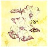 3dRose ct_79364_1 Vintage Dogwood Flowers Botanical Art Keramikfliese, 10,2 cm