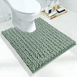 Yimobra Luxus Shaggy U-förmiger WC-Teppich, weich, bequem, Konturmatte für Badezimmerboden, 61 x 50…