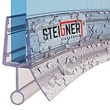 STEIGNER Duschdichtung, 40cm, Glasstärke 6/7/ 8 mm, Vorgebogene PVC Ersatzdichtung für Runddusche, UK08