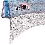 STEIGNER Duschdichtung, 120cm, Glasstärke 6/7/ 8 mm, Vorgebogene PVC Ersatzdichtung für Runddusche,…