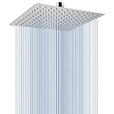 25cm Großer Regenbrause - Voolan Quadrat Hochdruck Duschkopf aus Edelstahl 304 - Komfortables Duscherlebnis…